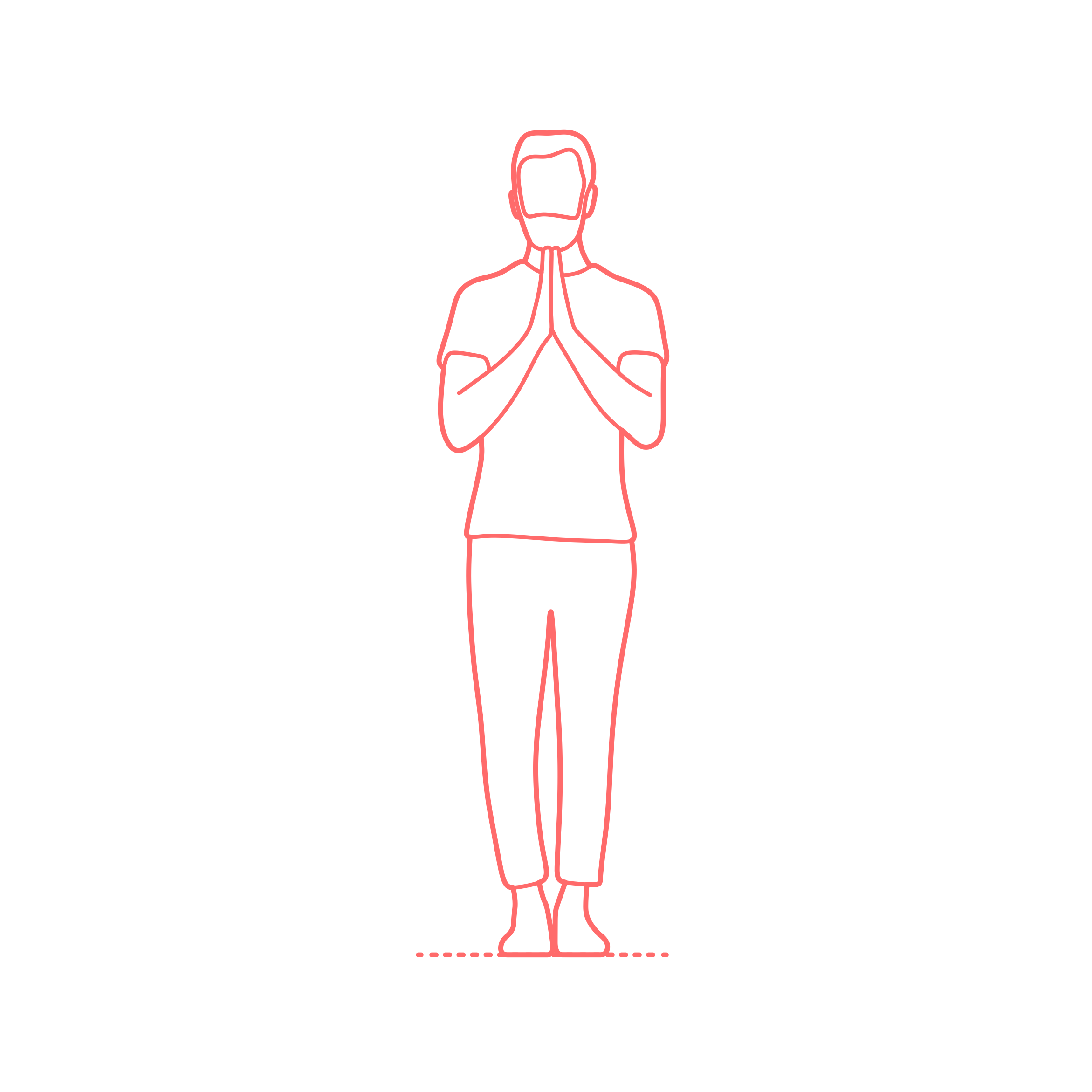 Humans Yoga Poses Mountain Pose Stencil Svg Vector Free Vectors